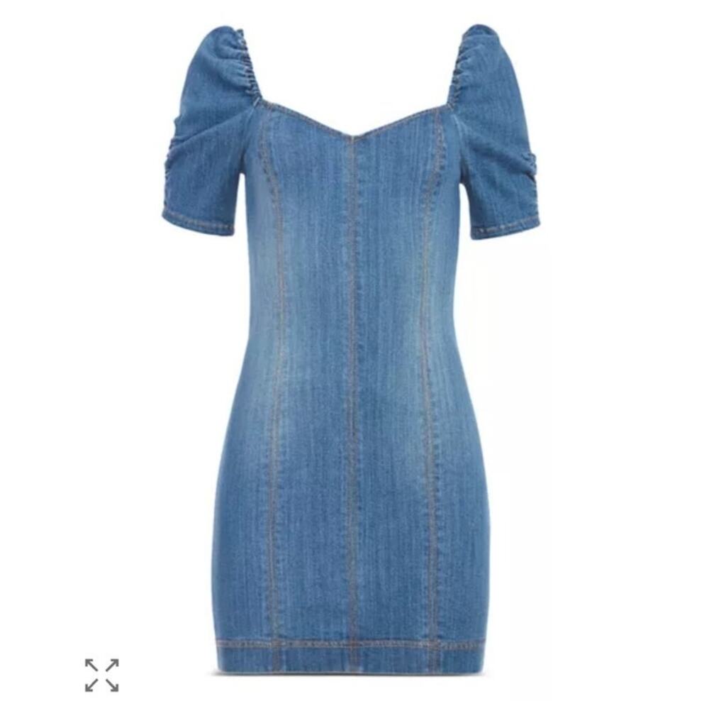 ALICE + OLIVIA JEANS MIMI DENIM DRESS, SIZE 6 *